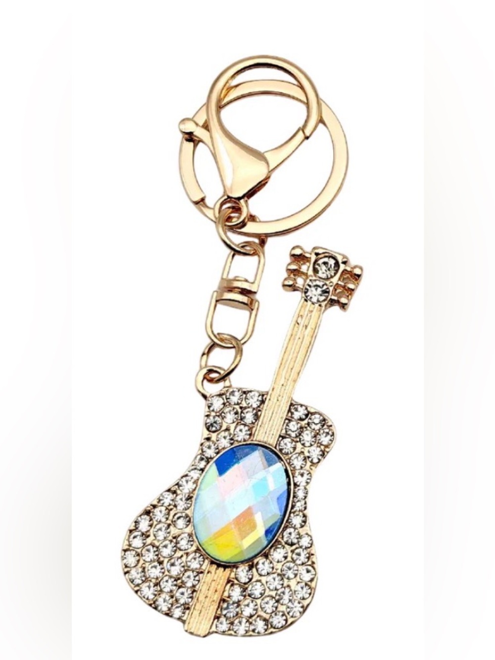 Keyute | Bling Gem Guitar Keychain